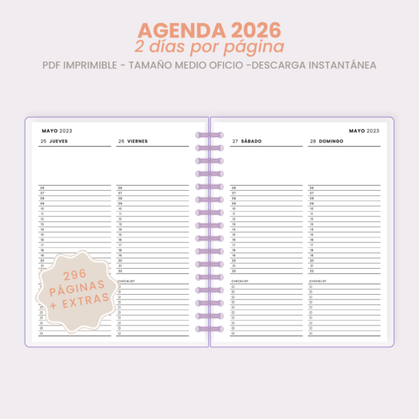 PORTADA-ARCHIVOS-EJEMPLO Agenda Minimalista 2027 - vista diaria