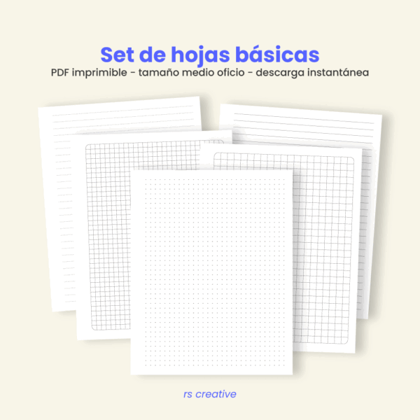 Set-de-hojas-báscias-medio-oficio-1 Set de hojas básicas para imprimir – Medio oficio